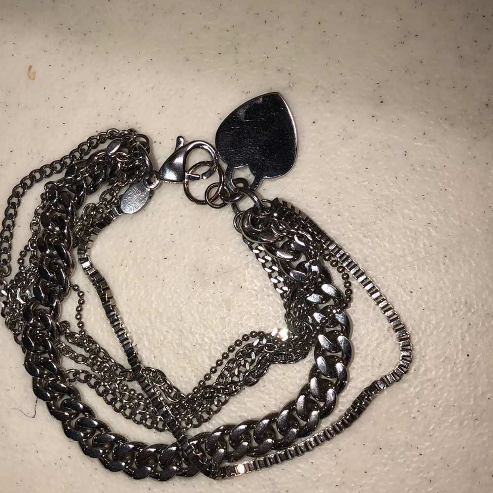 ITAOR multi chain stainless steel bracelet